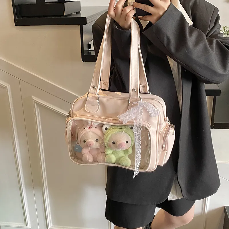 Morellybear PU Crossbody Bag, Shoulder Bag Women's Multicolor-1