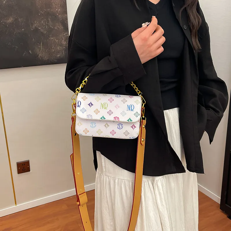 Morellybear PVC Crossbody Bag Women's Multicolor/Coffee-3