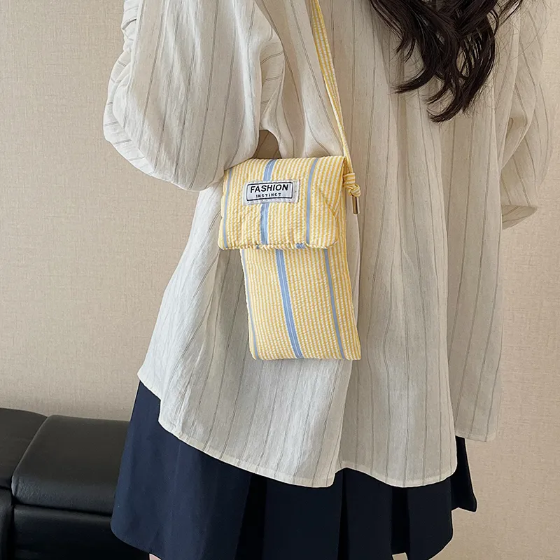 Morellybear Polyester Crossbody Bag Women's Pink/Blue/Yellow-16