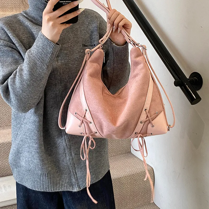 Morellybear PU Crossbody Tote Bag Women's Multicolor-13