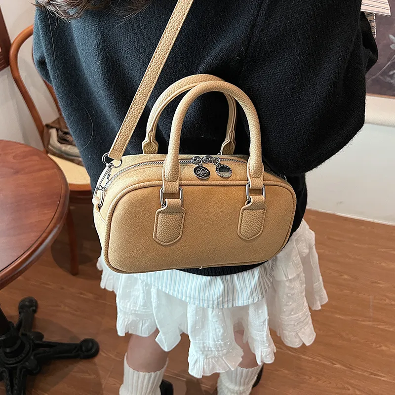 Morellybear PU Crossbody One Shoulder Handbag Women's Coffee/Khaki/Black/Red-7
