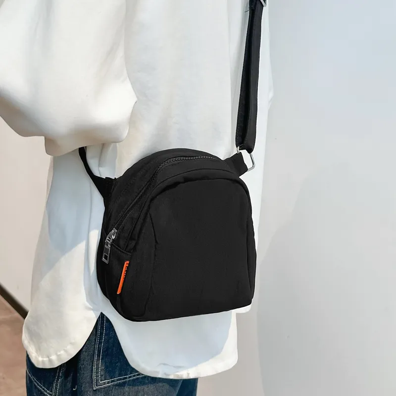Morellybear Nylon Crossbody Bag, Shoulder Bag Unisex Black/Beige/Blue/Red/Yellow-3