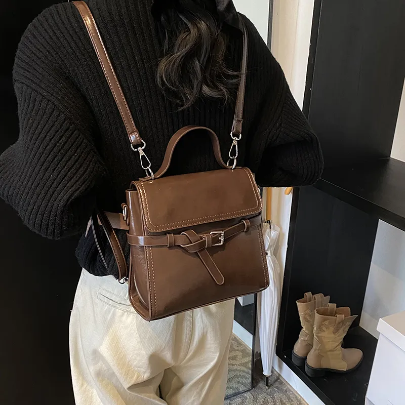 Morellybear PU Double Shoulder Crossbody Handbag Regular Women's Multicolor-13