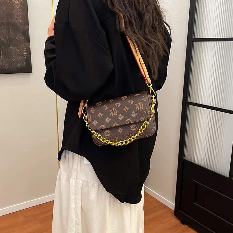 Morellybear PVC Crossbody Bag Women's Multicolor/Coffee-12