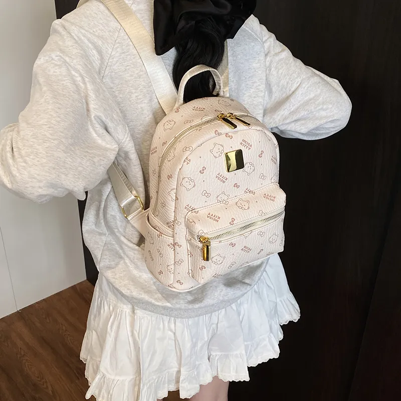 Morellybear PU Backpack Women's Multicolor-17