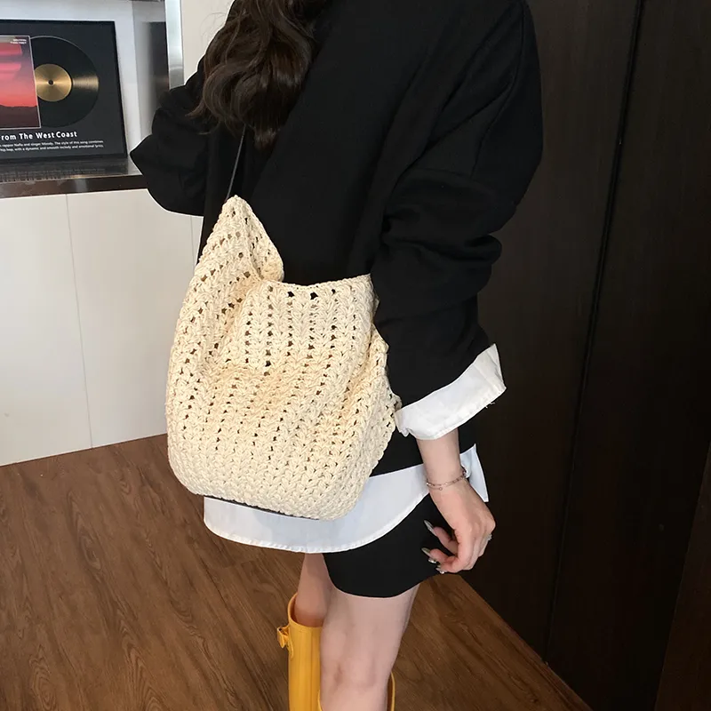 Morellybear PU Shoulder Bag Regular Women's Beige-6
