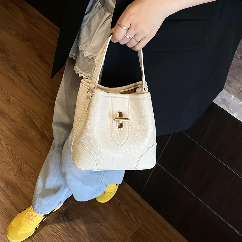Morellybear PU Crossbody One Shoulder Handbag Women's White/Pink/Yellow/Blue/Black-1