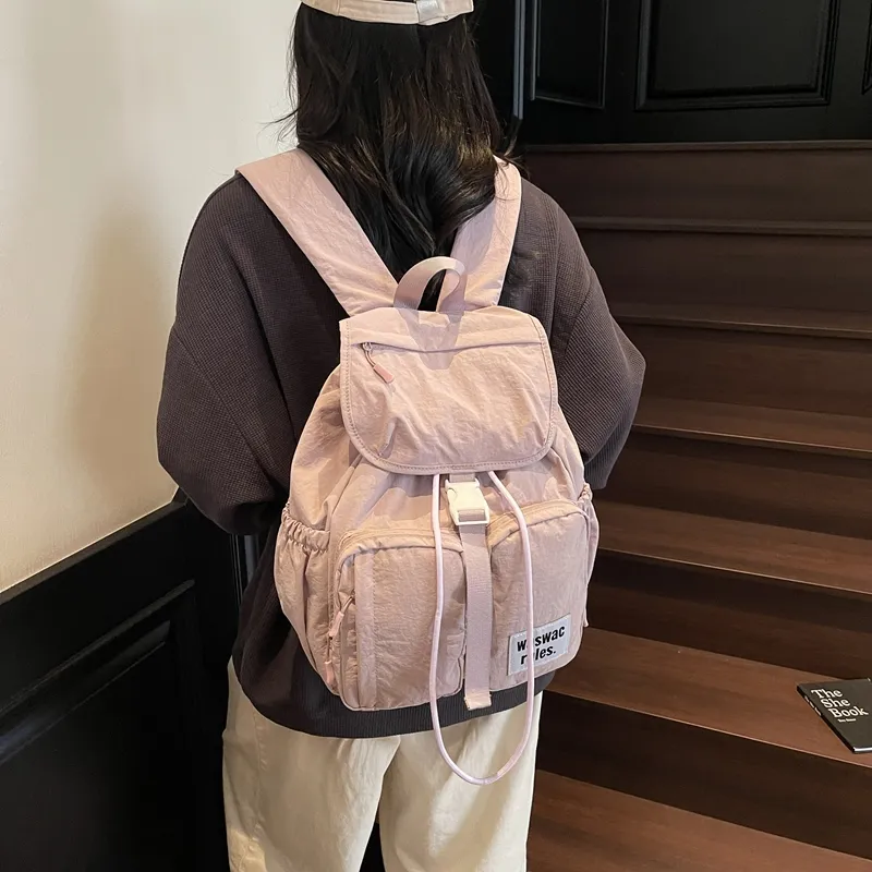 Morellybear Fabric Backpack Women's Multicolor-32