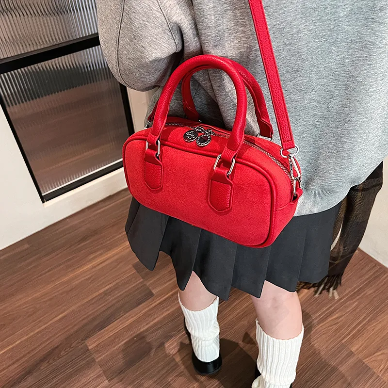 Morellybear PU Crossbody One Shoulder Handbag Women's Coffee/Khaki/Black/Red-20