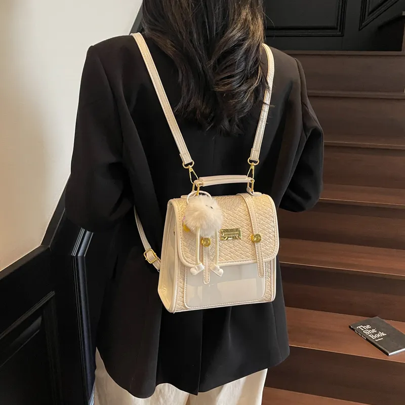 Morellybear PU Backpack Women's Multicolor-30