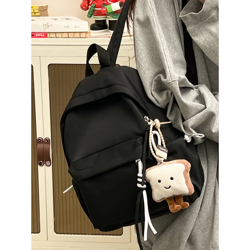 Morellybear Nylon Backpack Regular Women's Yellow/Green/White/Pink/Black-17
