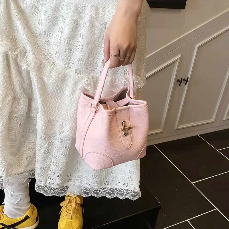 Morellybear PU Crossbody One Shoulder Handbag Women's White/Pink/Yellow/Blue/Black-9