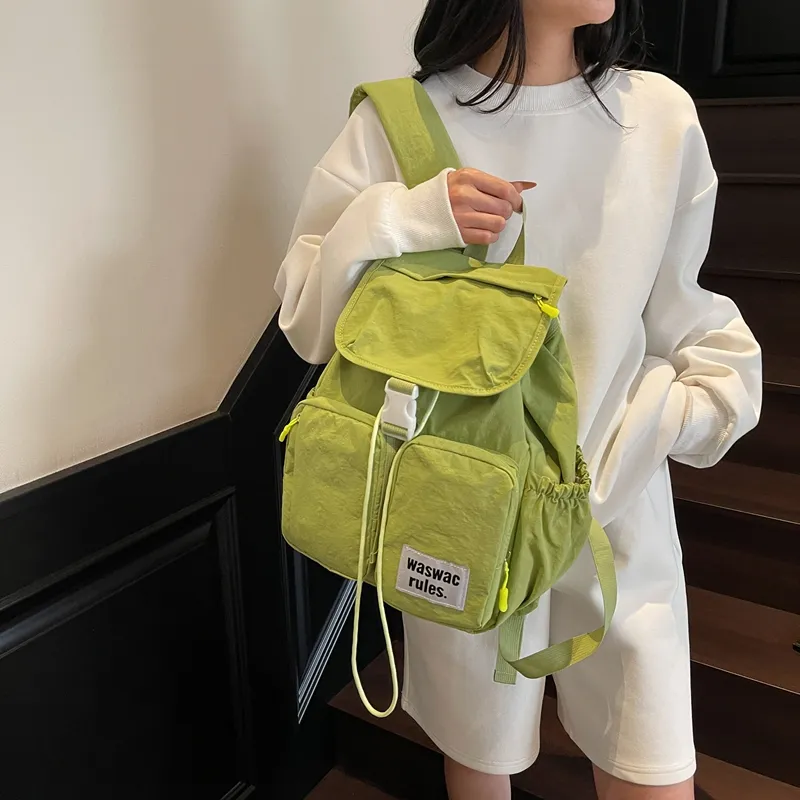 Morellybear Fabric Backpack Women's Multicolor-16