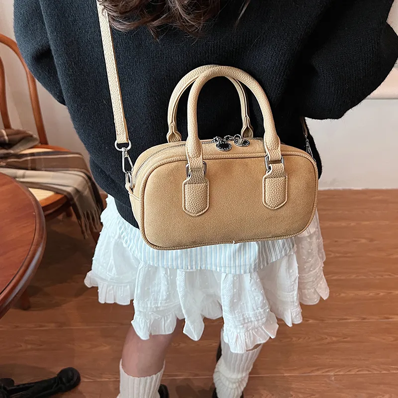 Morellybear PU Crossbody One Shoulder Handbag Women's Coffee/Khaki/Black/Red-9