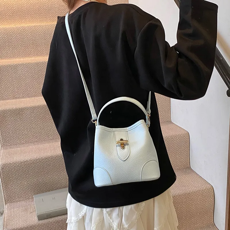Morellybear PU Crossbody One Shoulder Handbag Women's White/Pink/Yellow/Blue/Black-24