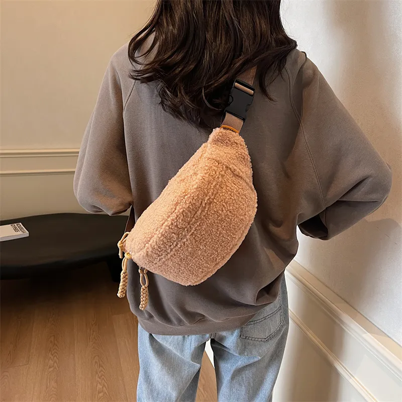 Morellybear Plush Sling Bag Women's Multicolor-13