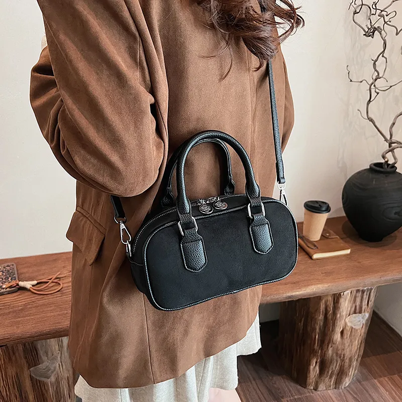 Morellybear PU Crossbody One Shoulder Handbag Women's Coffee/Khaki/Black/Red-18