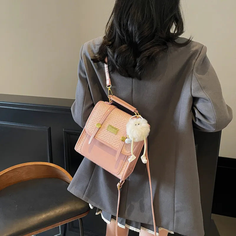 Morellybear PU Backpack Women's Multicolor-12