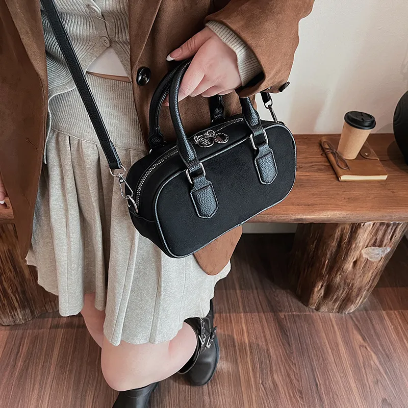 Morellybear PU Crossbody One Shoulder Handbag Women's Coffee/Khaki/Black/Red-16