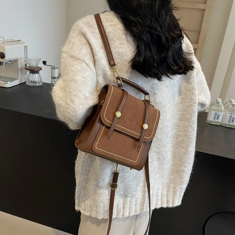 Morellybear PU Backpack Regular Women's Multicolor-23
