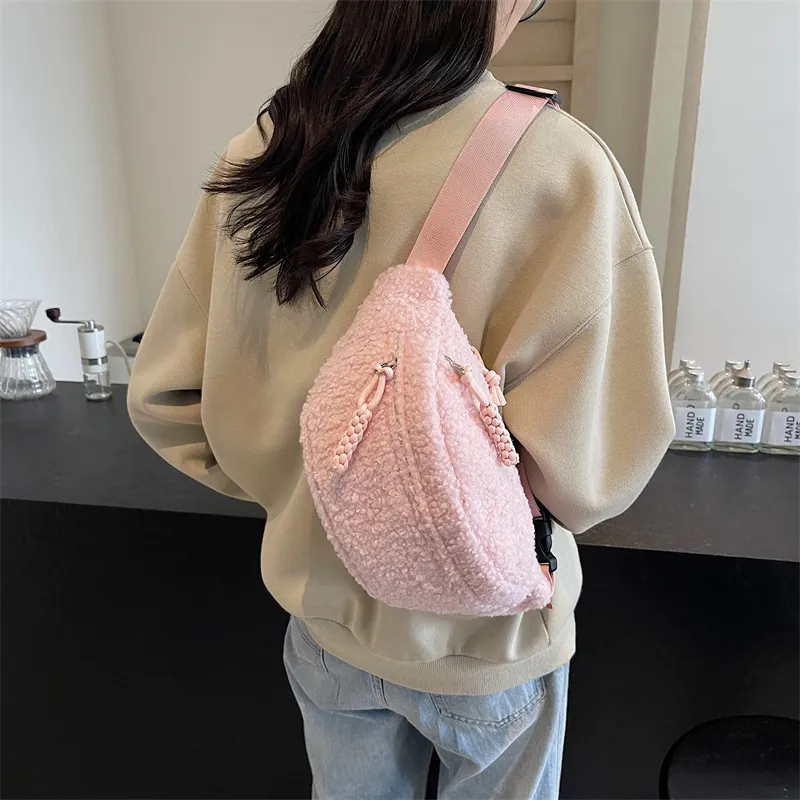 Morellybear Plush Sling Bag Women's Multicolor-9