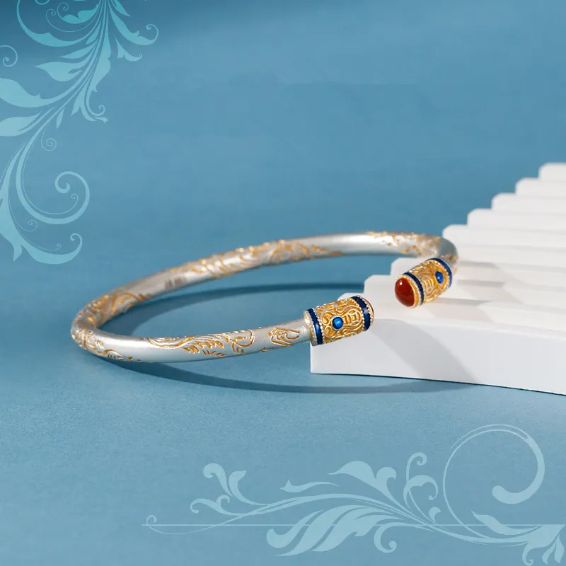 Centennial Chuanqi Pure Silver 999.9 Bangles Women's-4