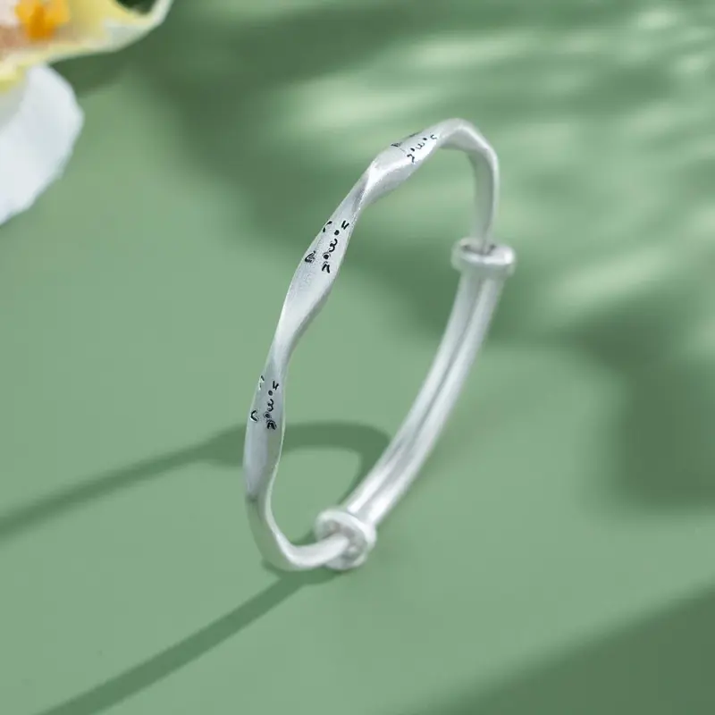 Centennial Chuanqi Pure Silver 999.9 Bangles Women's-3