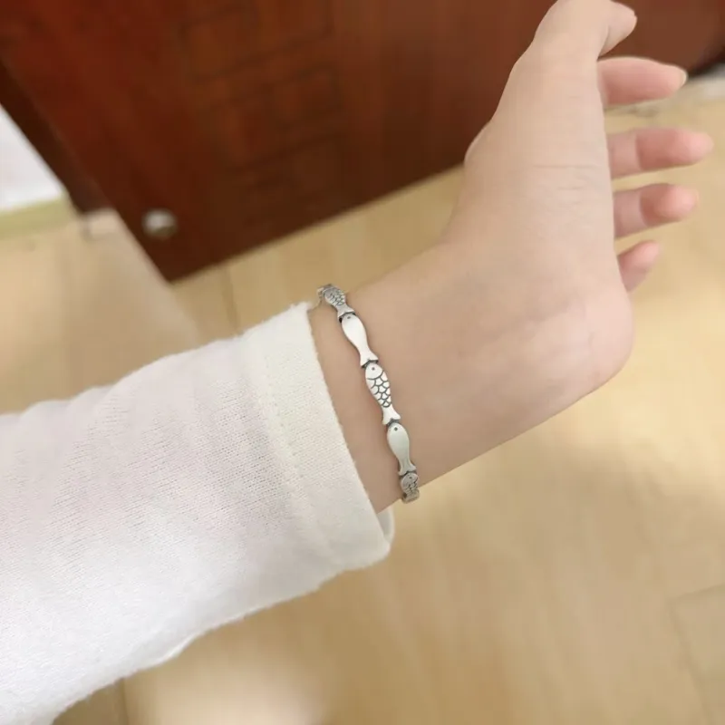 Centennial Chuanqi 999 Fine Silver Sterling Silver Bracelets Women's-6