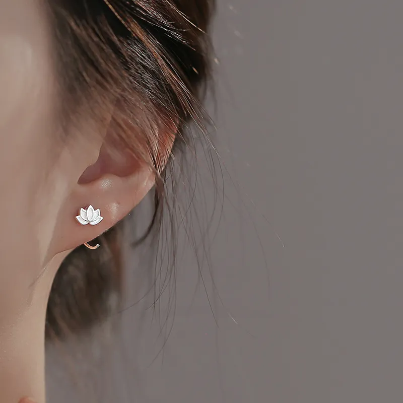 Centennial Chuanqi 999 Fine Silver Stud Earrings Women's-3