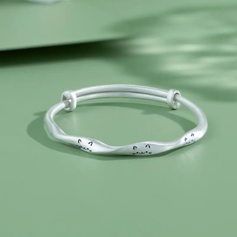 Centennial Chuanqi Pure Silver 999.9 Bangles Women's-2