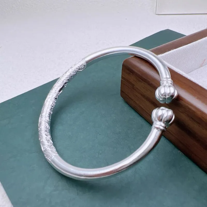 Centennial Chuanqi Pure Silver 999.9 Bangles Unisex-2