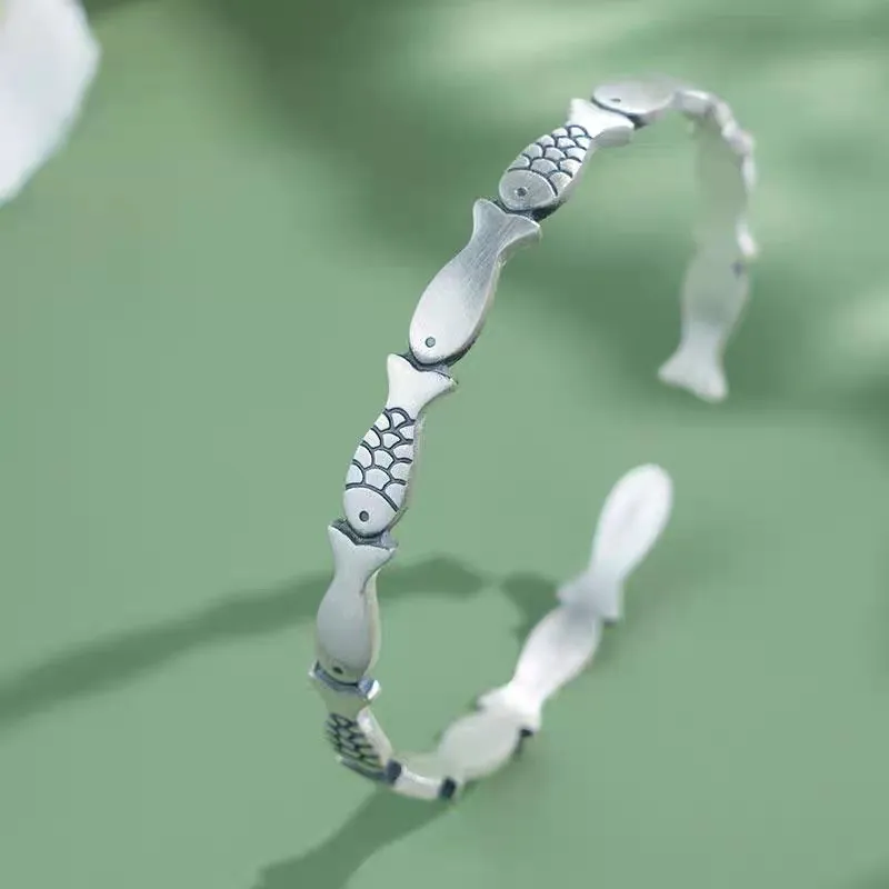 Centennial Chuanqi 999 Fine Silver Sterling Silver Bracelets Women's-3