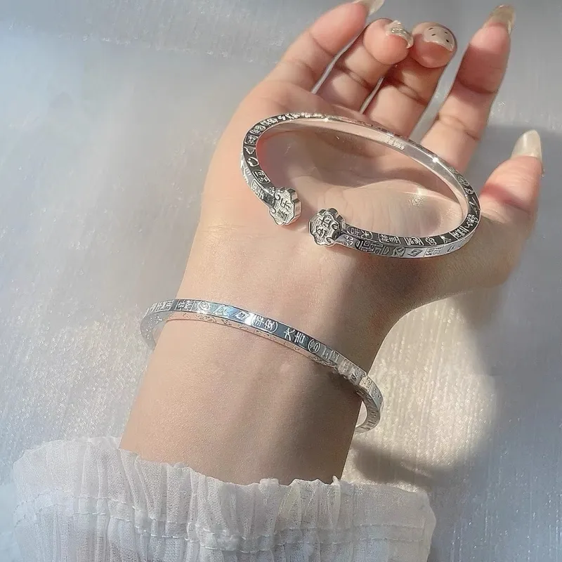 Centennial Chuanqi Pure Silver 999.9 Bangles Unisex-2