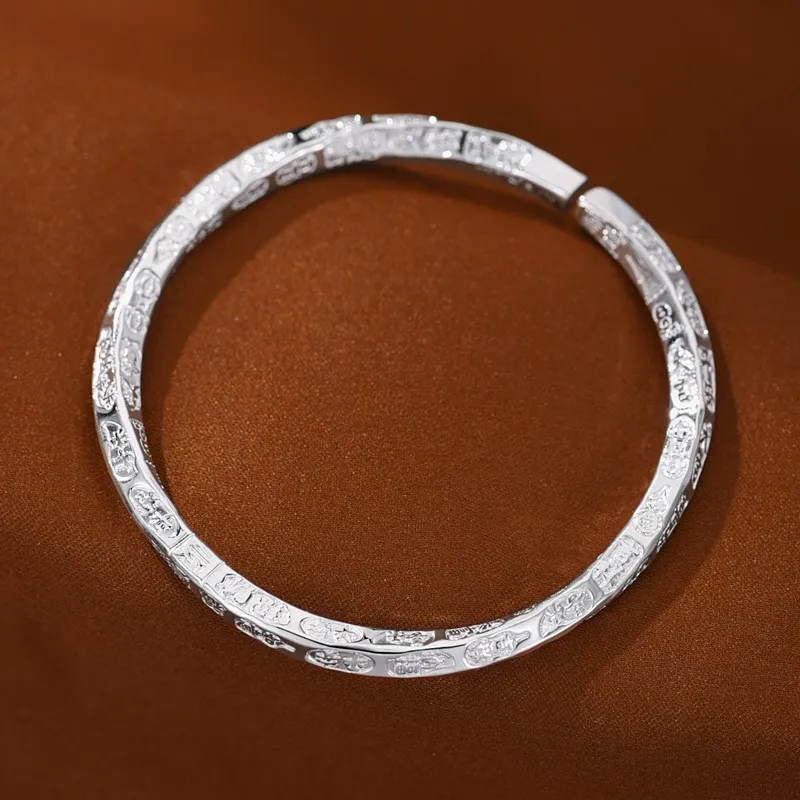 Centennial Chuanqi Pure Silver 9999 Bangles Unisex-3