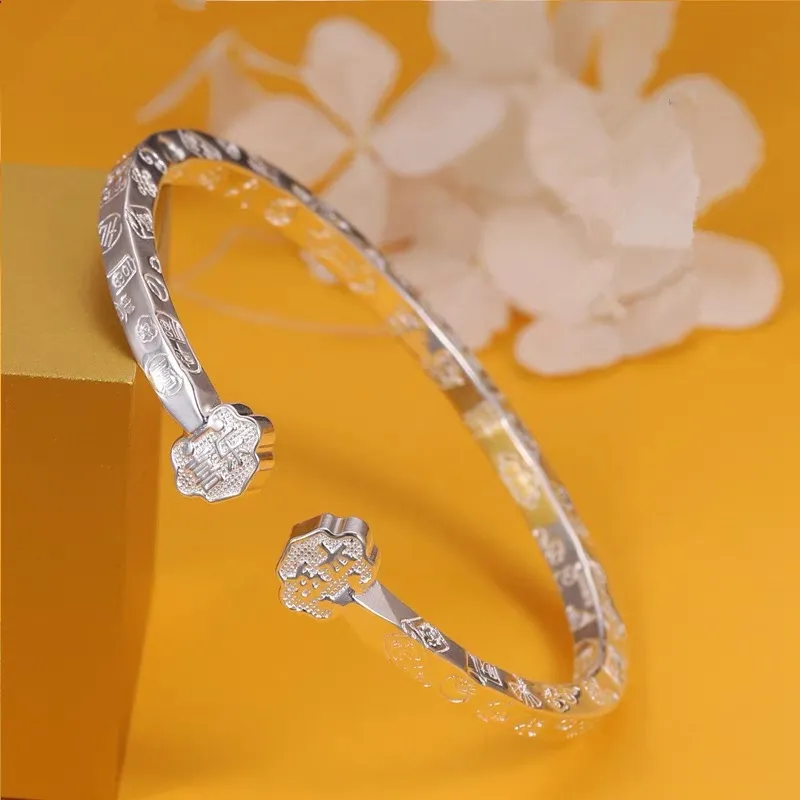 Centennial Chuanqi Pure Silver 999.9 Bangles Unisex-1