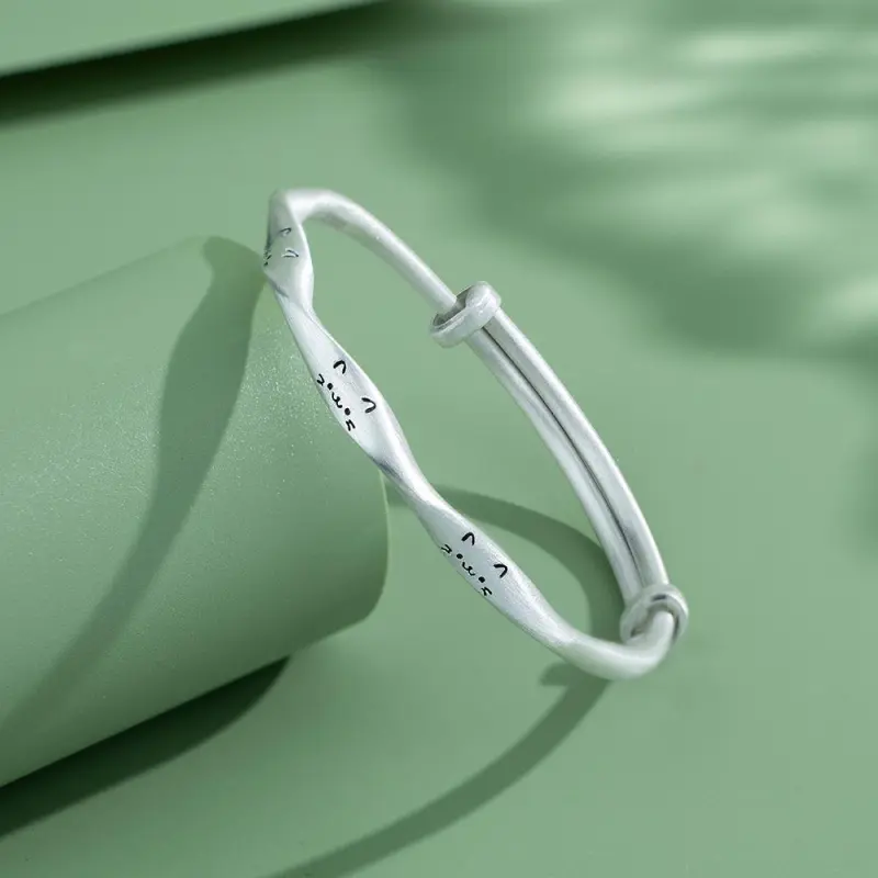 Centennial Chuanqi Pure Silver 999.9 Bangles Women's-1