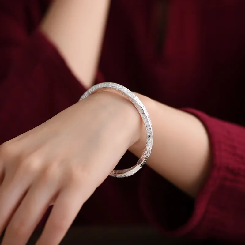 Centennial Chuanqi Pure Silver 9999 Bangles Unisex-1