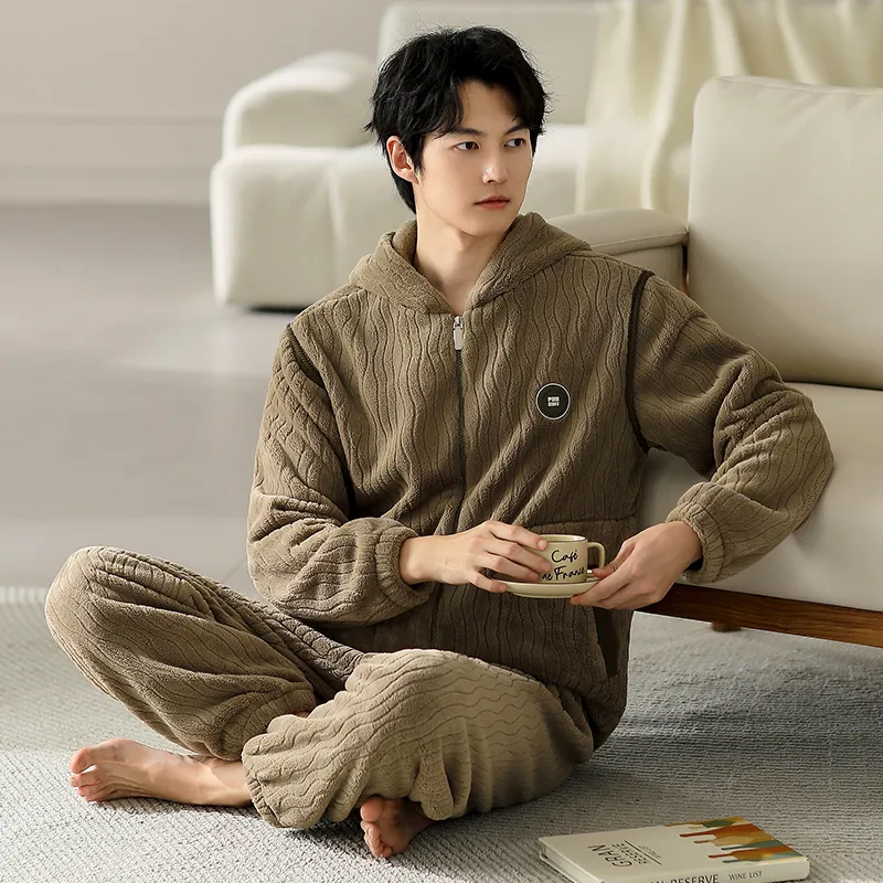 Floating Light Islands Pajama Set Shopping Bag Men's Umber-4