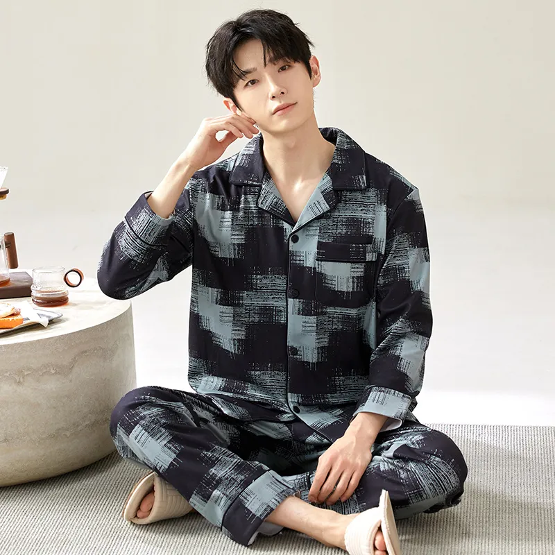 Floating Light Islands Pajama Set Men's-5