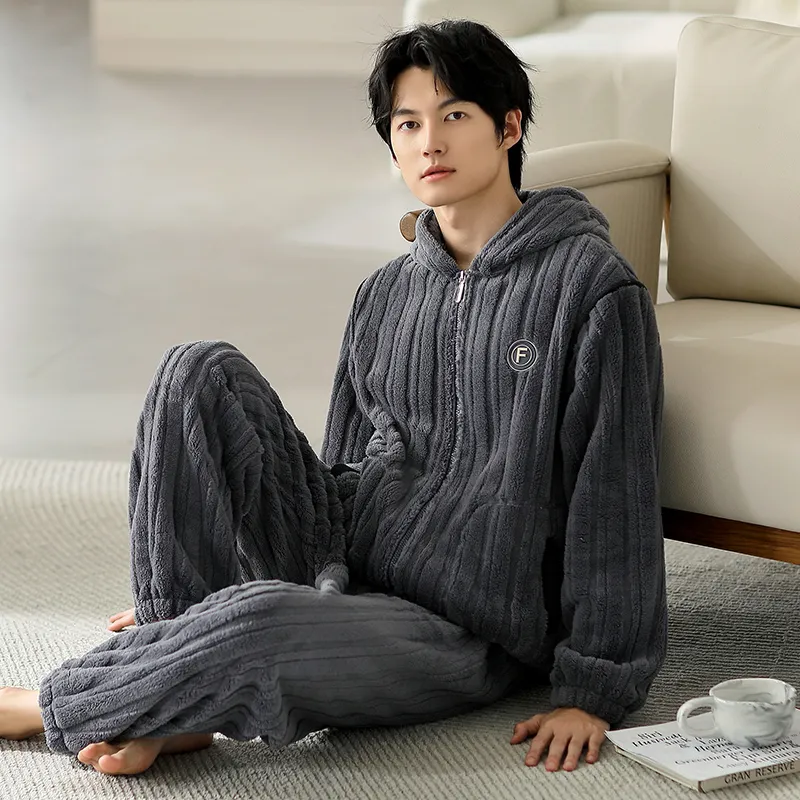Floating Light Islands Pajama Set Shopping Bag Men's Light Blue-5