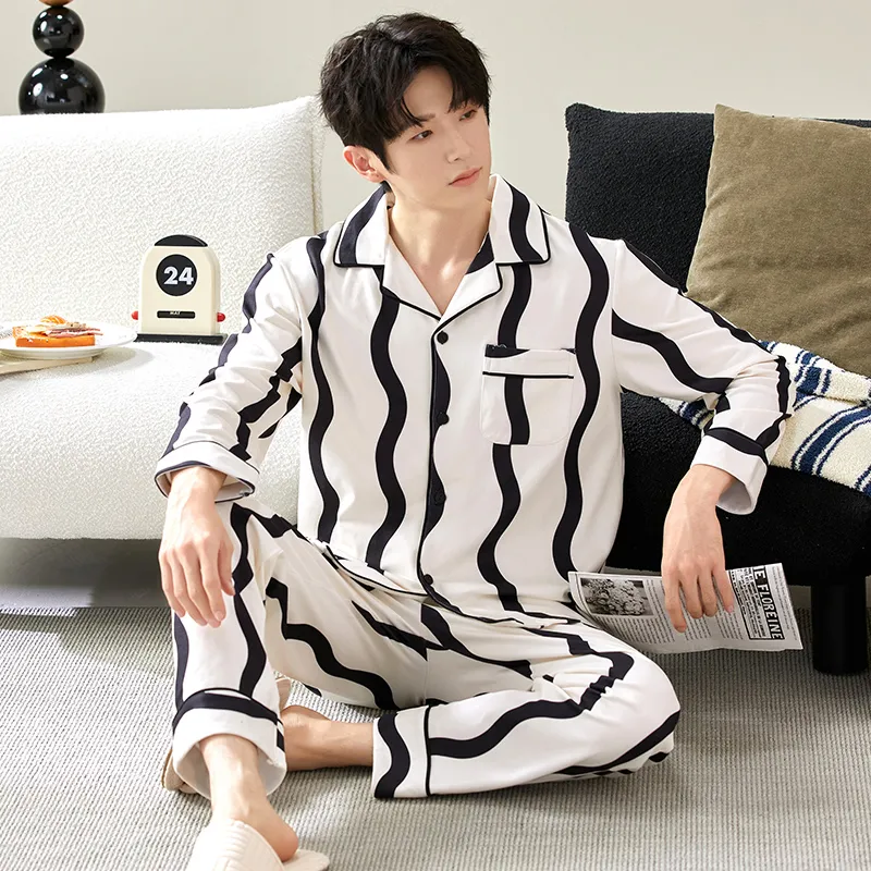 Floating Light Islands Pajama Set Men's-5