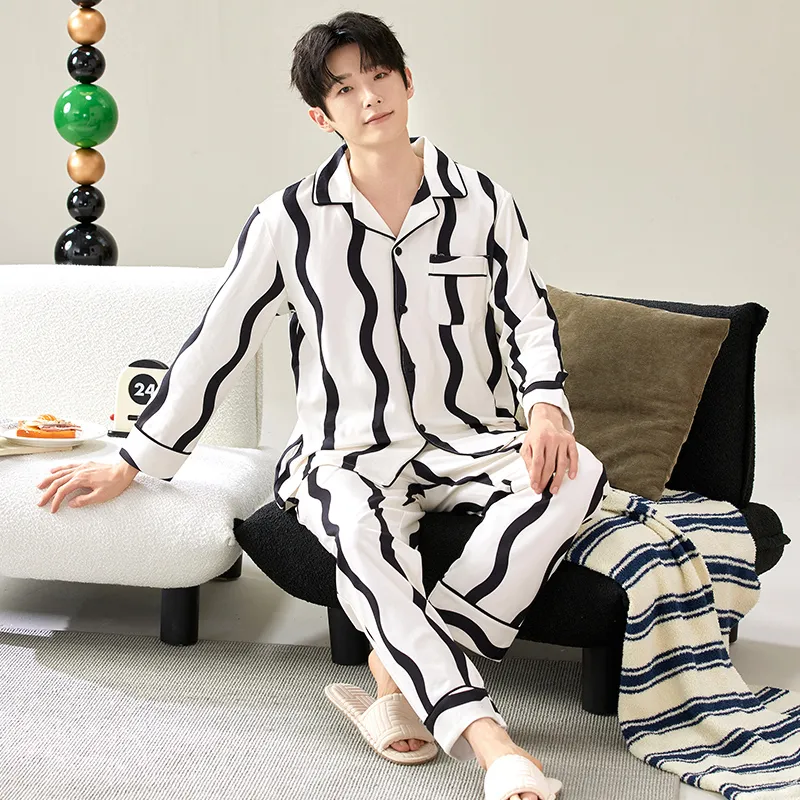 Floating Light Islands Pajama Set Men's-4