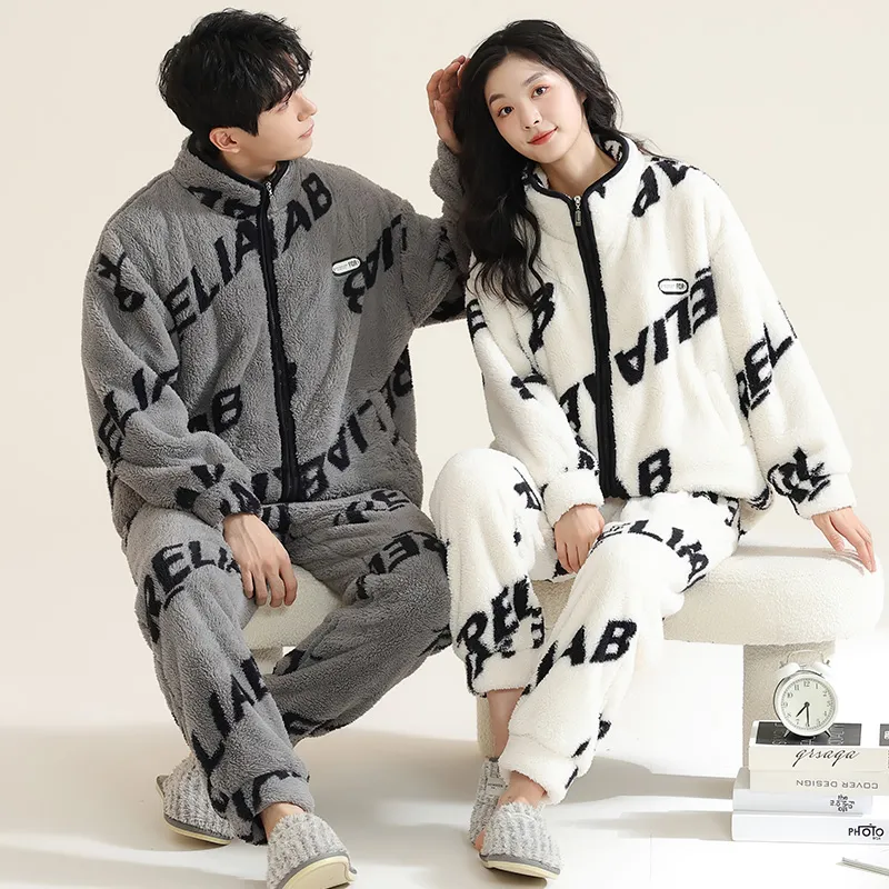 Floating light islands Unisex Pajama Sets-9