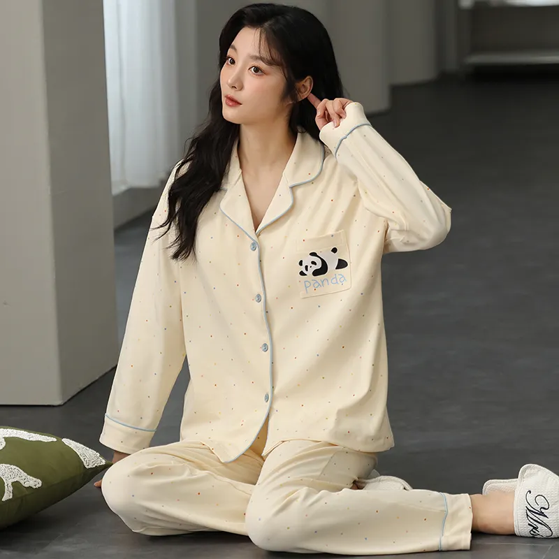 Floating Light Islands Pajama Set Women's Gift Box Set Ecru-3