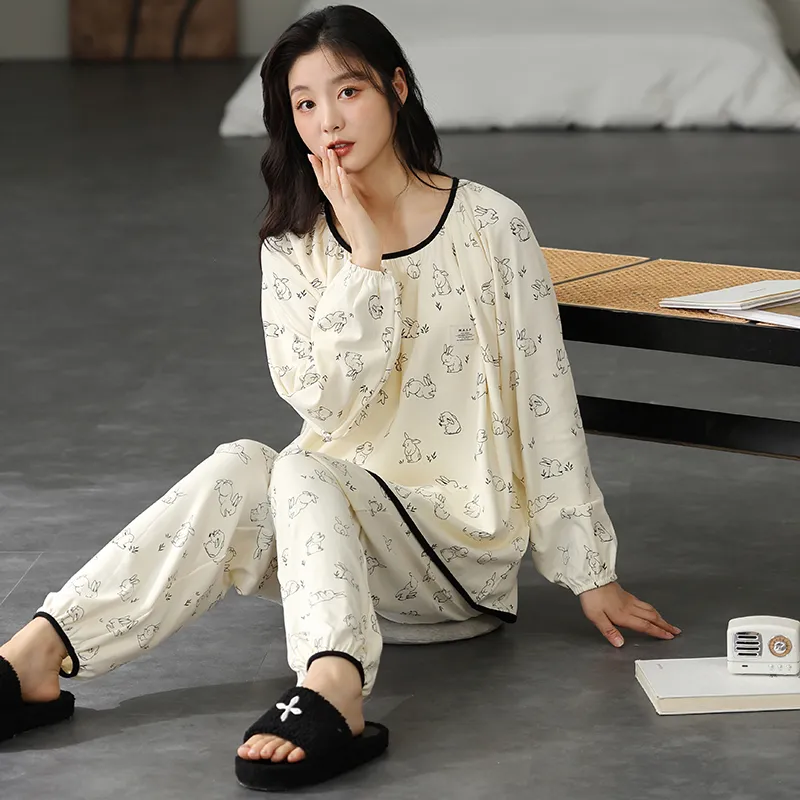 Floating Light Islands Pajama Set Women's Box Ecru-2
