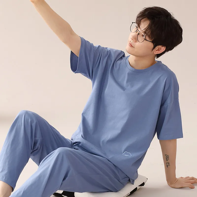 Floating Light Islands Pajama Set Men's Box Cerulean-1