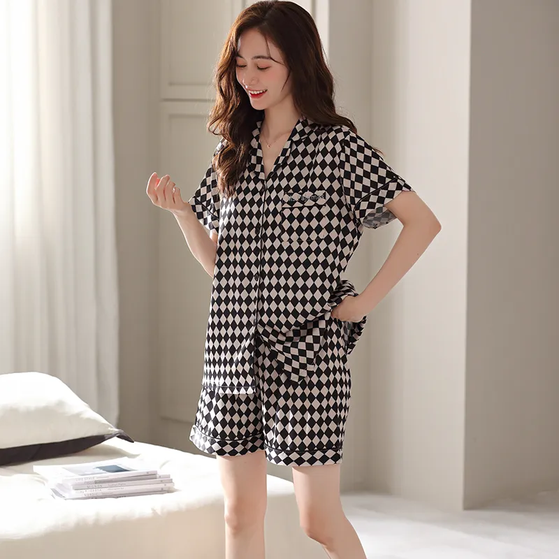 Floating Light Islands Pajama Set Women's Gift Box Set Black Gray Color-2