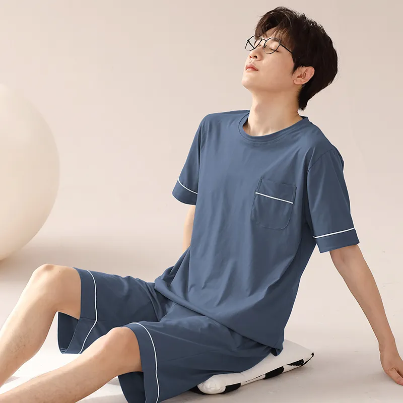 Floating Light Islands Pajama Set Men's Box Cerulean-10