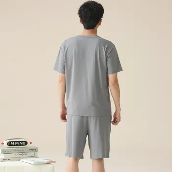Floating Light Islands Pajama Set Men's Box Gray