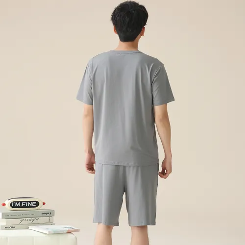 Floating Light Islands Pajama Set Men's Box Gray
